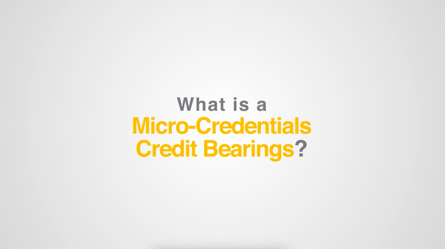 Micro-Credentials Credit Bearing